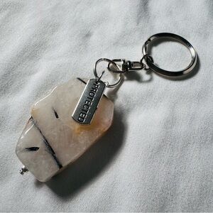 Tourmalated Quartz Protection Keychain